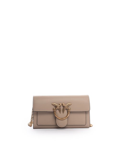 Portafoglio Love Bag One Simply Beige Grigio PINKO | 100062 A0F1C50Q
